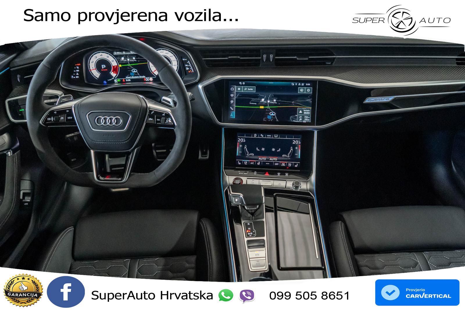 Audi RS6 Avant 4.0 TFSI V8 performance (630 KS)  quattro tiptronic LED+GR SJED+ACC