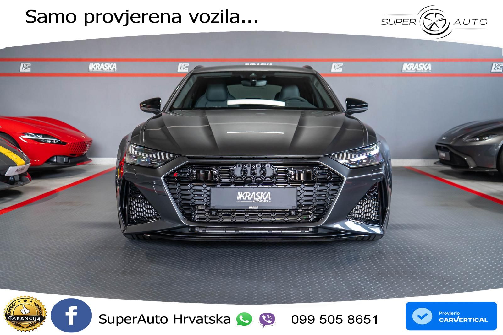 Audi RS6 Avant 4.0 TFSI V8 performance (630 KS)  quattro tiptronic LED+GR SJED+ACC