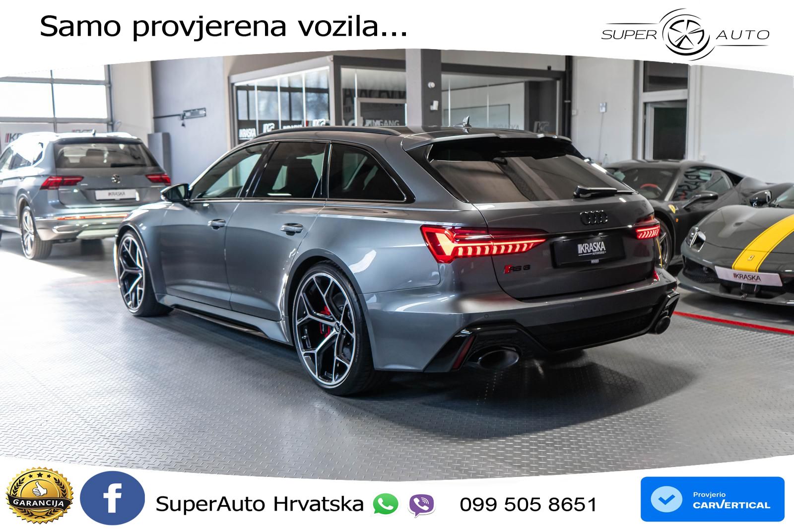 Audi RS6 Avant 4.0 TFSI V8 performance (630 KS)  quattro tiptronic LED+GR SJED+ACC