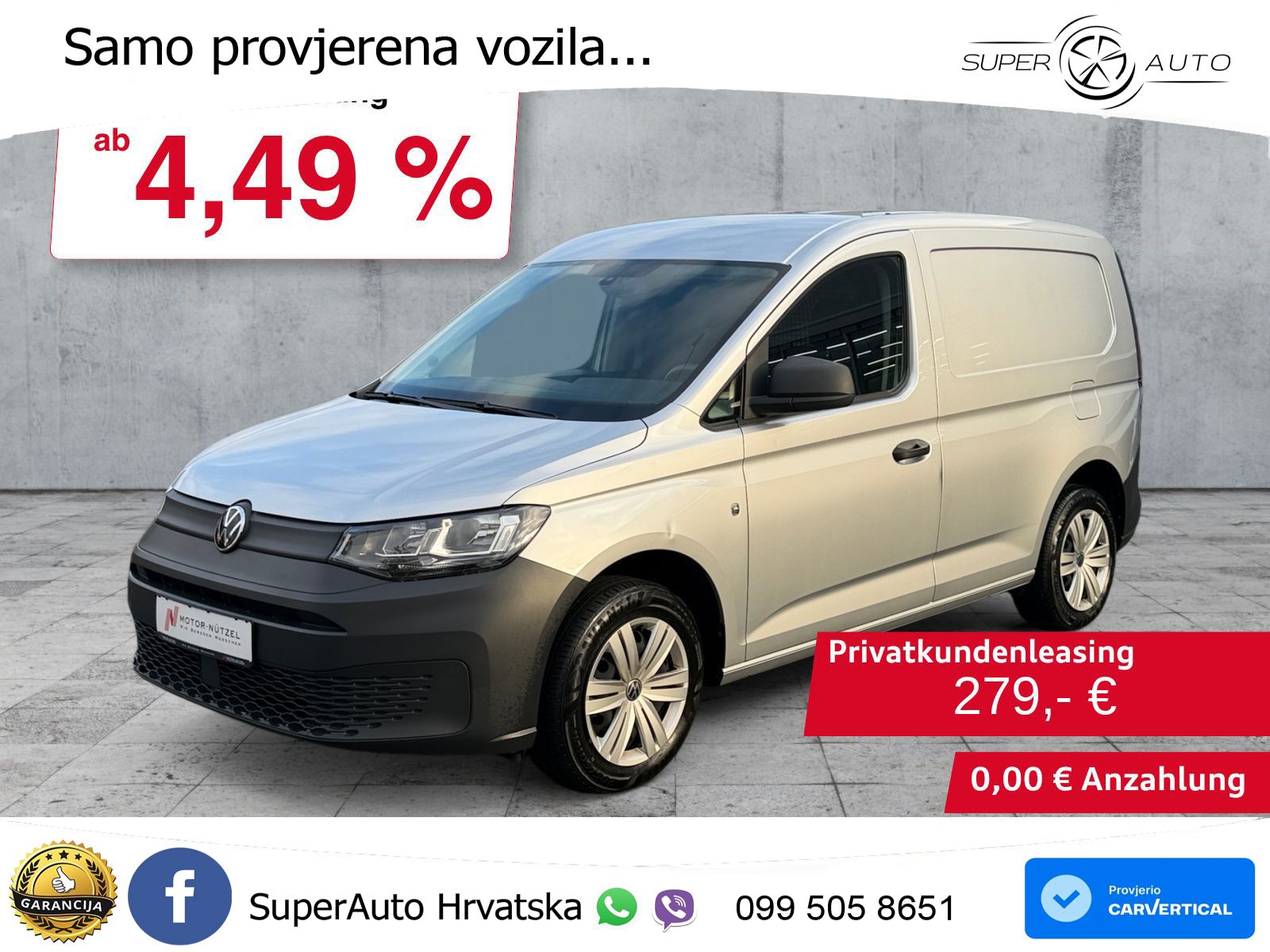 Volkswagen Caddy Cargo 1.5 TSI EcoProfi PDC+SHZ+DAB+ 114 KS