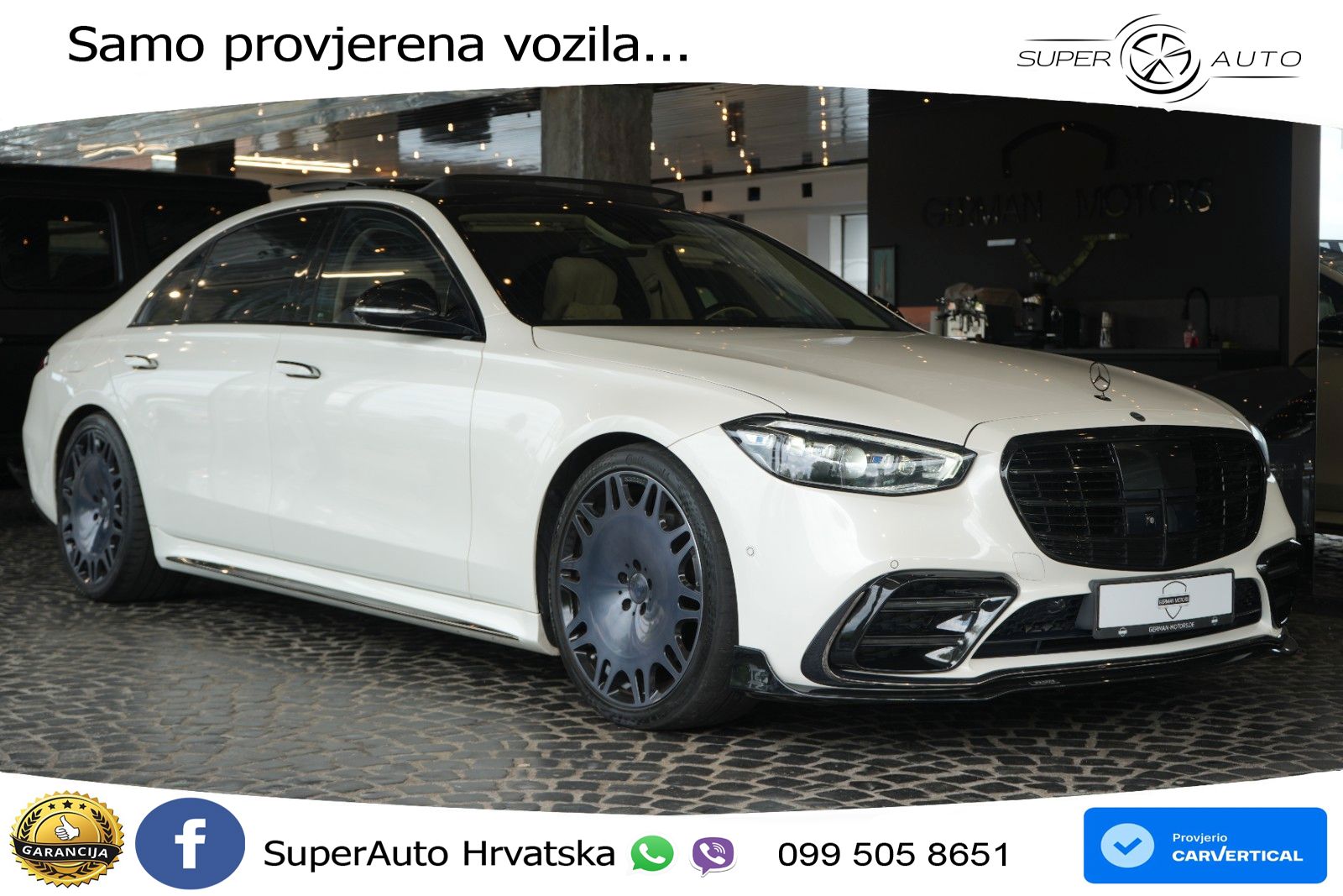 Mercedes S 450e (408 KS) 9G-TRONIC Brabus ACC+HEAD+4xGR SJED+360+PANO