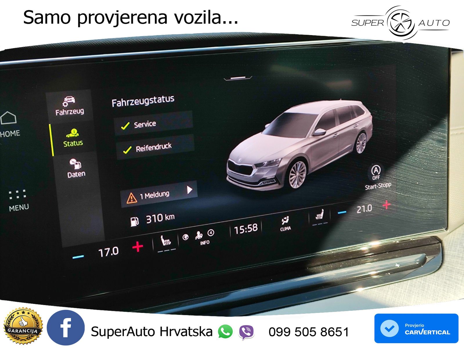 Škoda Octavia Combi 2.0 TDI (150 KS) DSG LED+GR SJED+ACC
