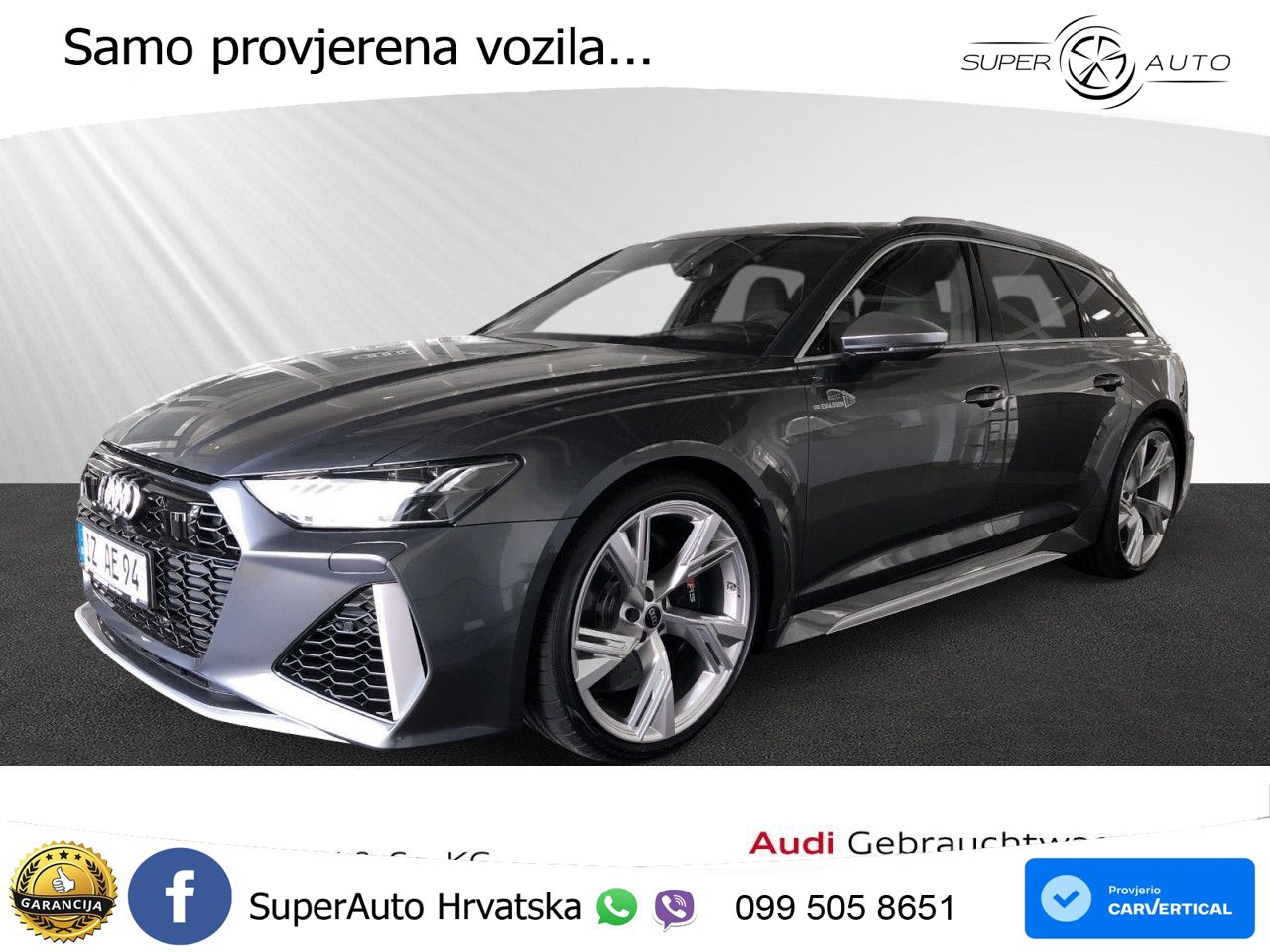 Audi RS6 Avant 4.0 TFSI V8 (600 KS) quattro Tiptronic Kuka LED+GR SJED+ACC