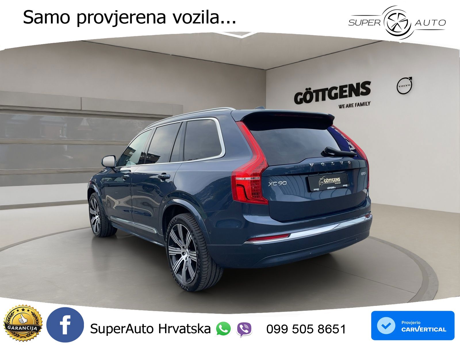 Volvo XC90 2.0 B5 Diesel AWD Automatic ACC+HEAD+4xGR SJED+360+PANO
