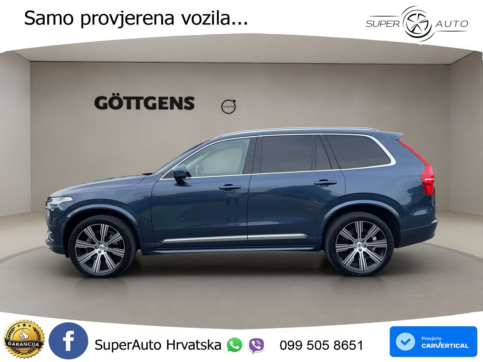 Volvo XC90 2.0 B5 Diesel AWD Automatic ACC+HEAD+4xGR SJED+360+PANO