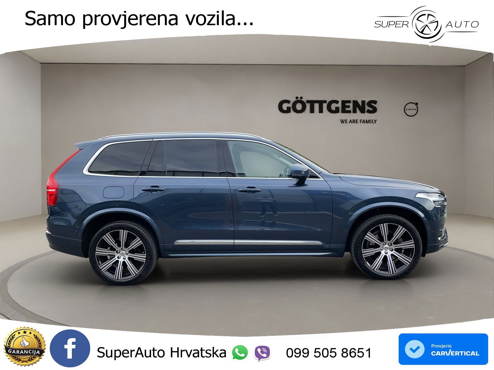 Volvo XC90 2.0 B5 Diesel AWD Automatic ACC+HEAD+4xGR SJED+360+PANO
