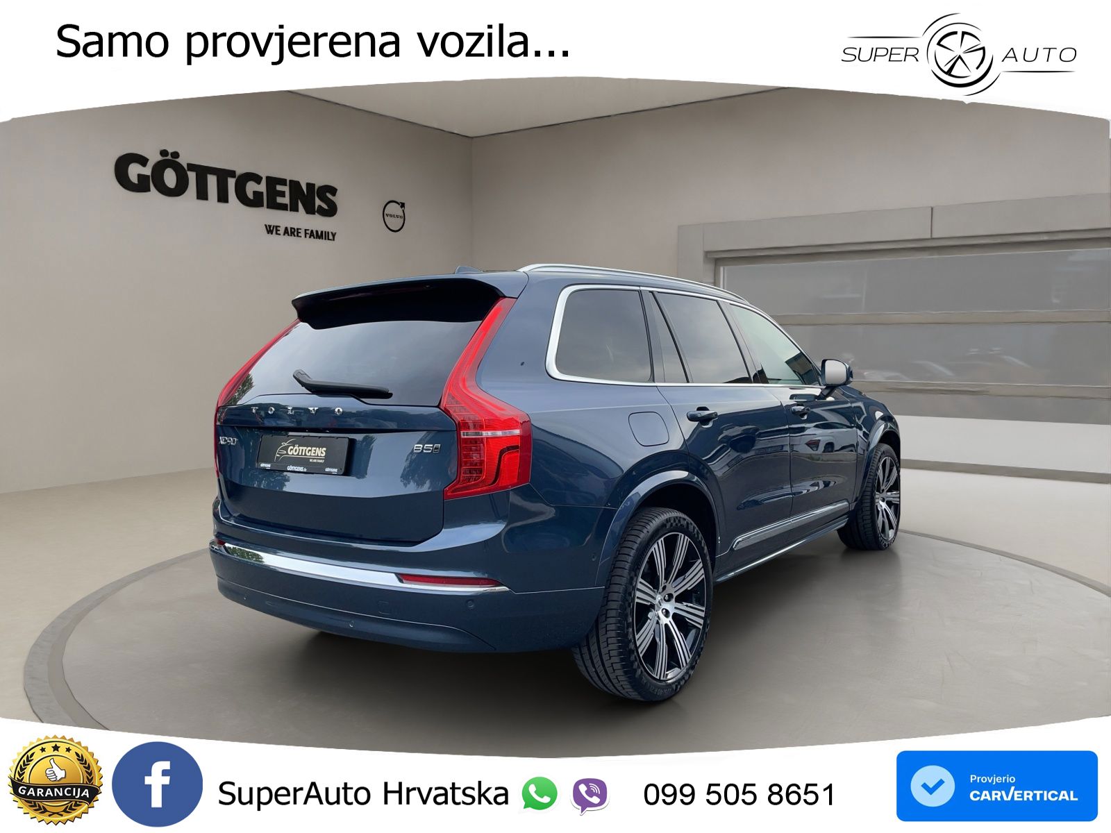 Volvo XC90 2.0 B5 Diesel AWD Automatic ACC+HEAD+4xGR SJED+360+PANO