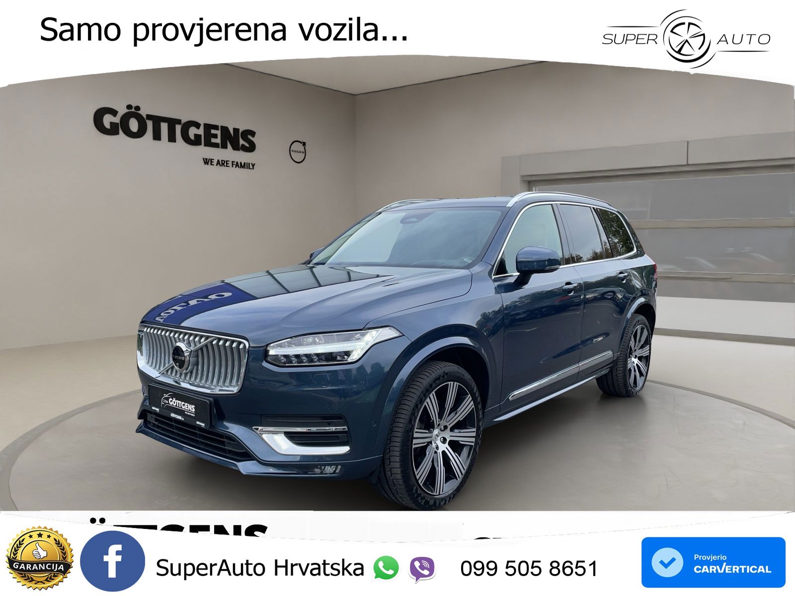 Volvo XC90 2.0 B5 Diesel AWD Automatic ACC+HEAD+4xGR SJED+360+PANO
