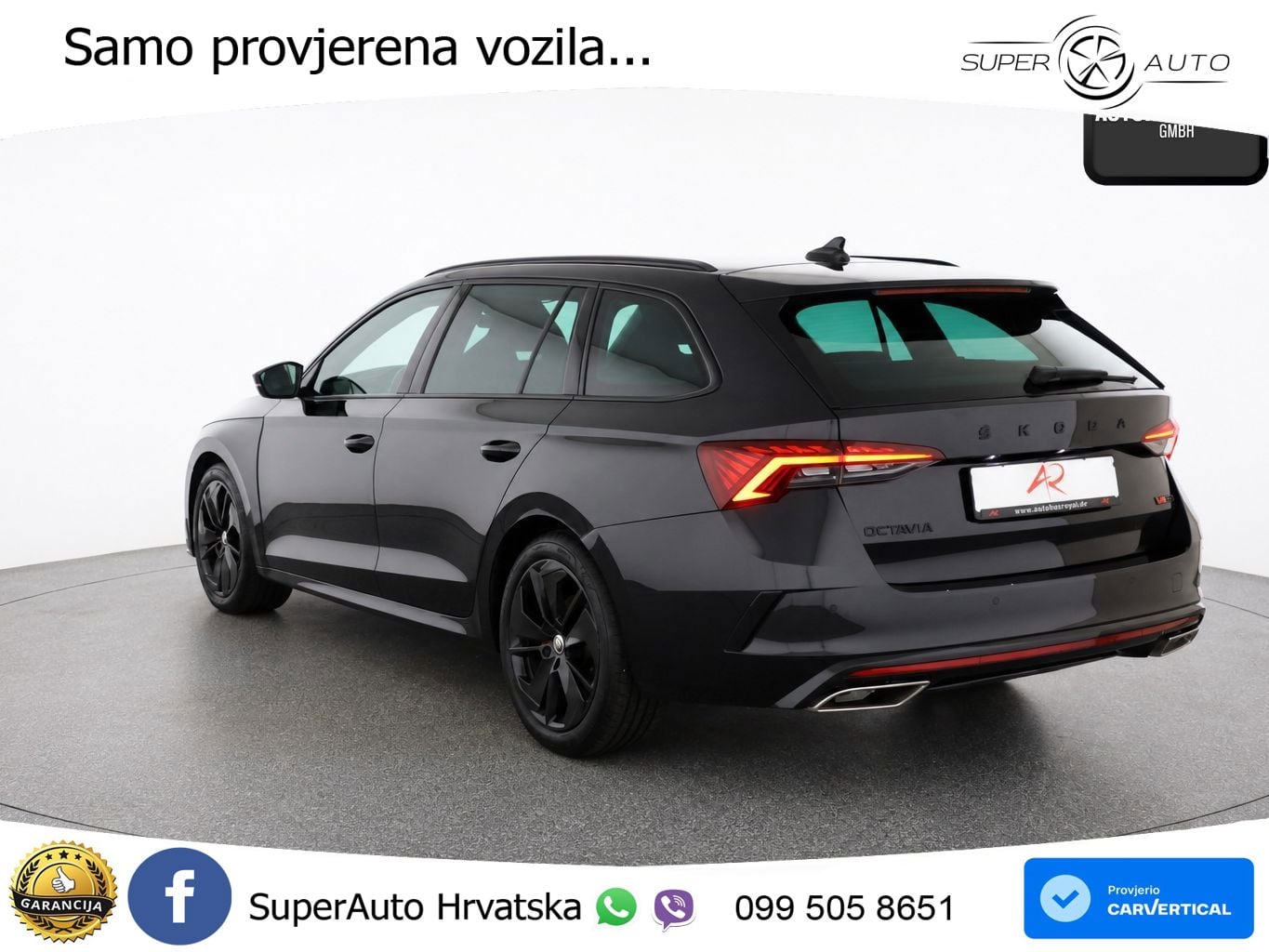 Škoda Octavia Combi RS 2.0 TDI (200 KS) DSG LED+GR SJED+ACC
