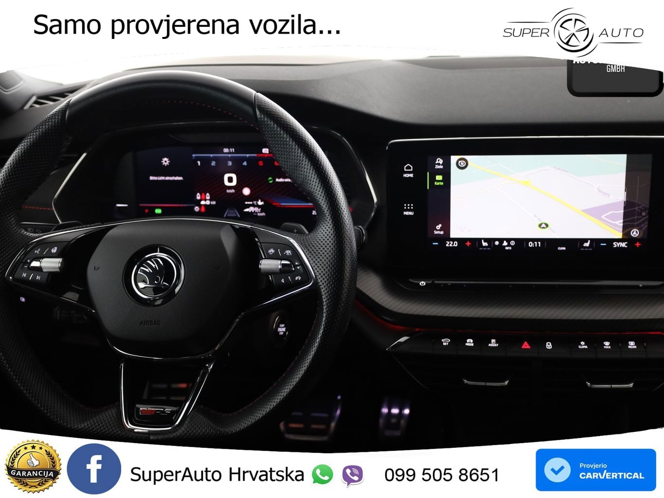 Škoda Octavia Combi RS 2.0 TDI (200 KS) DSG LED+GR SJED+ACC