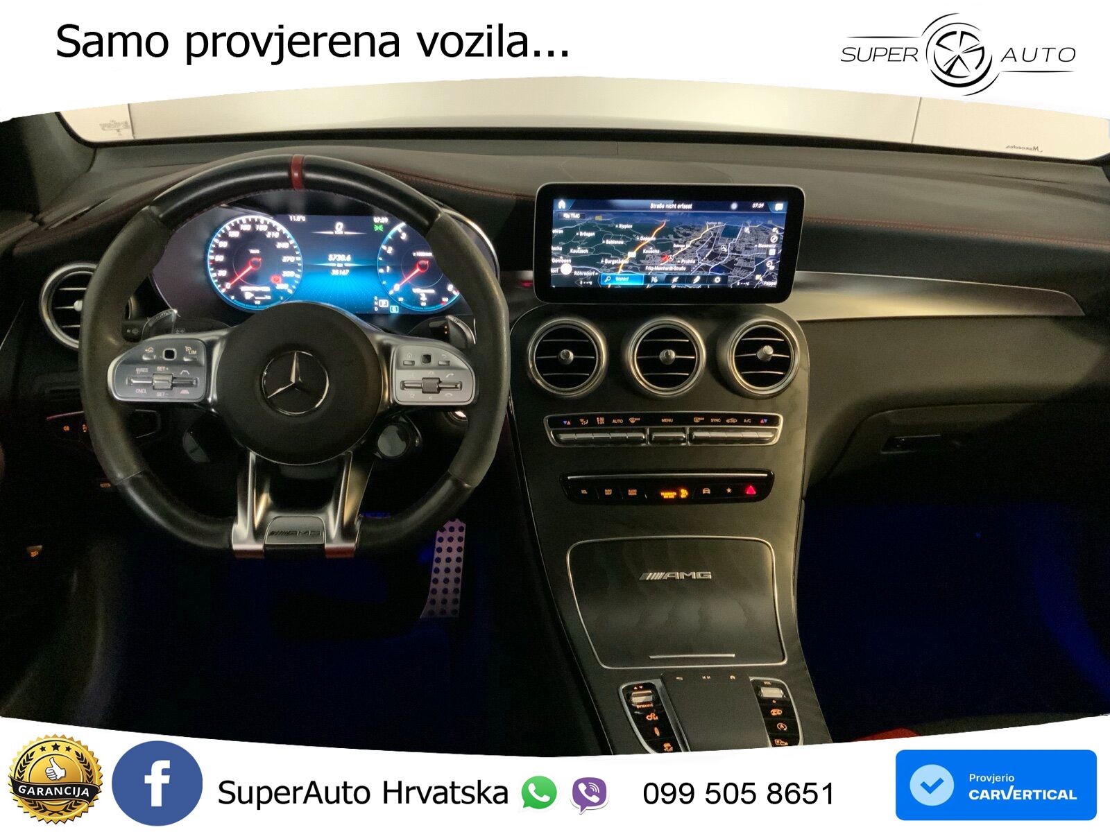 Mercedes GLC Coupe AMG 63 S V8 (510 KS) 4MATIC+ MCT ZRAČNI+ACC+4xGR SJED+360