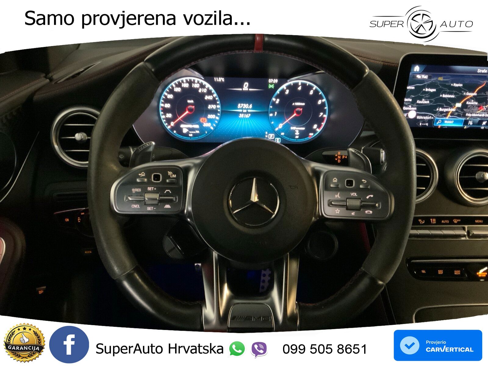 Mercedes GLC Coupe AMG 63 S V8 (510 KS) 4MATIC+ MCT ZRAČNI+ACC+4xGR SJED+360