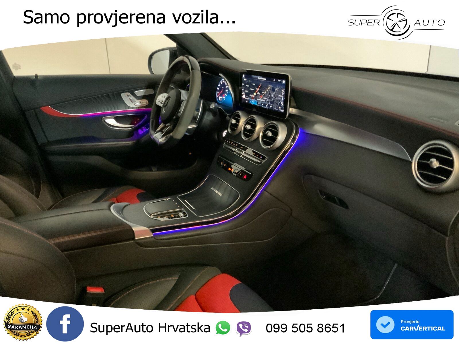 Mercedes GLC Coupe AMG 63 S V8 (510 KS) 4MATIC+ MCT ZRAČNI+ACC+4xGR SJED+360