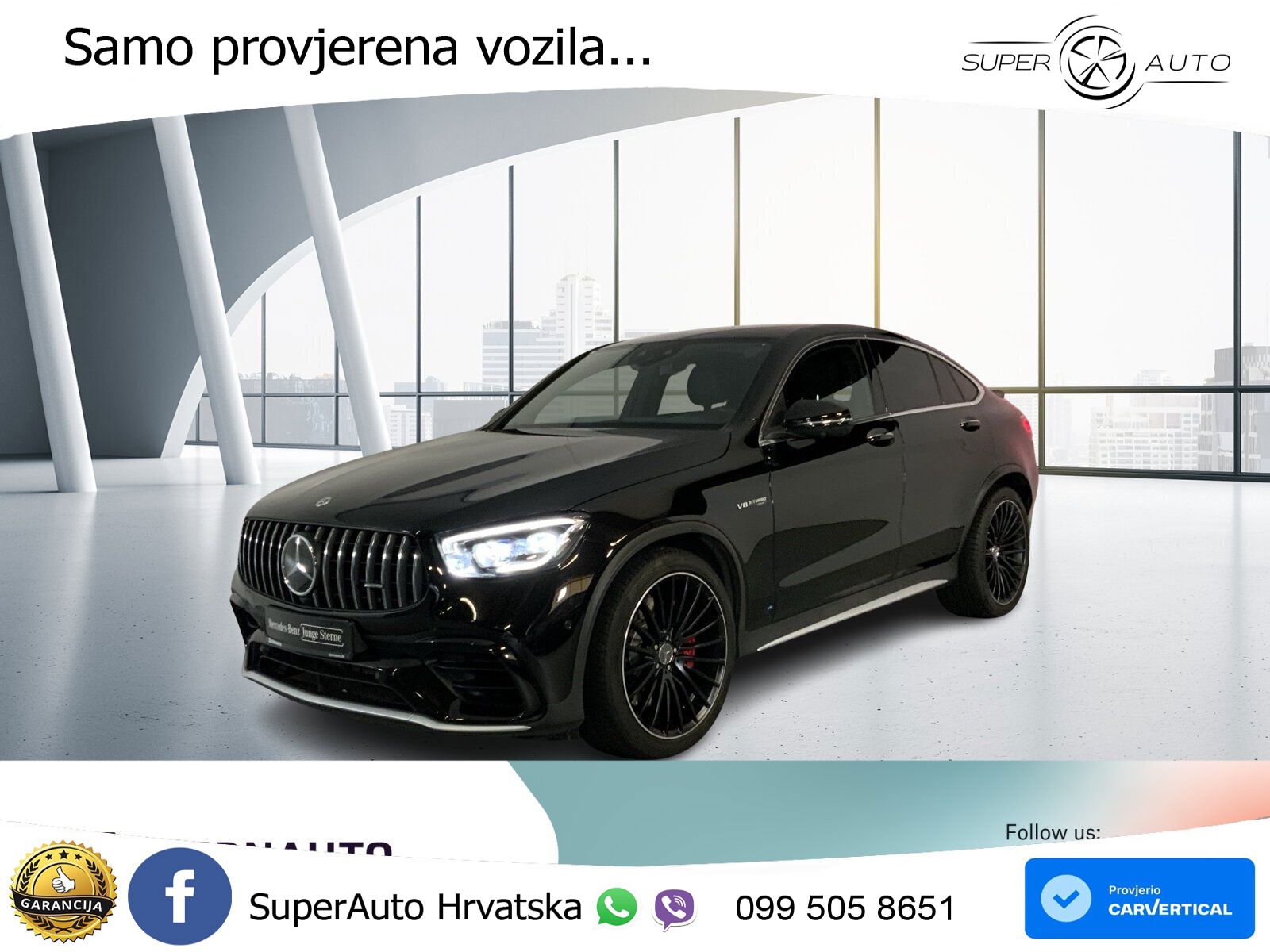 Mercedes GLC Coupe AMG 63 S V8 (510 KS) 4MATIC+ MCT ZRAČNI+ACC+4xGR SJED+360
