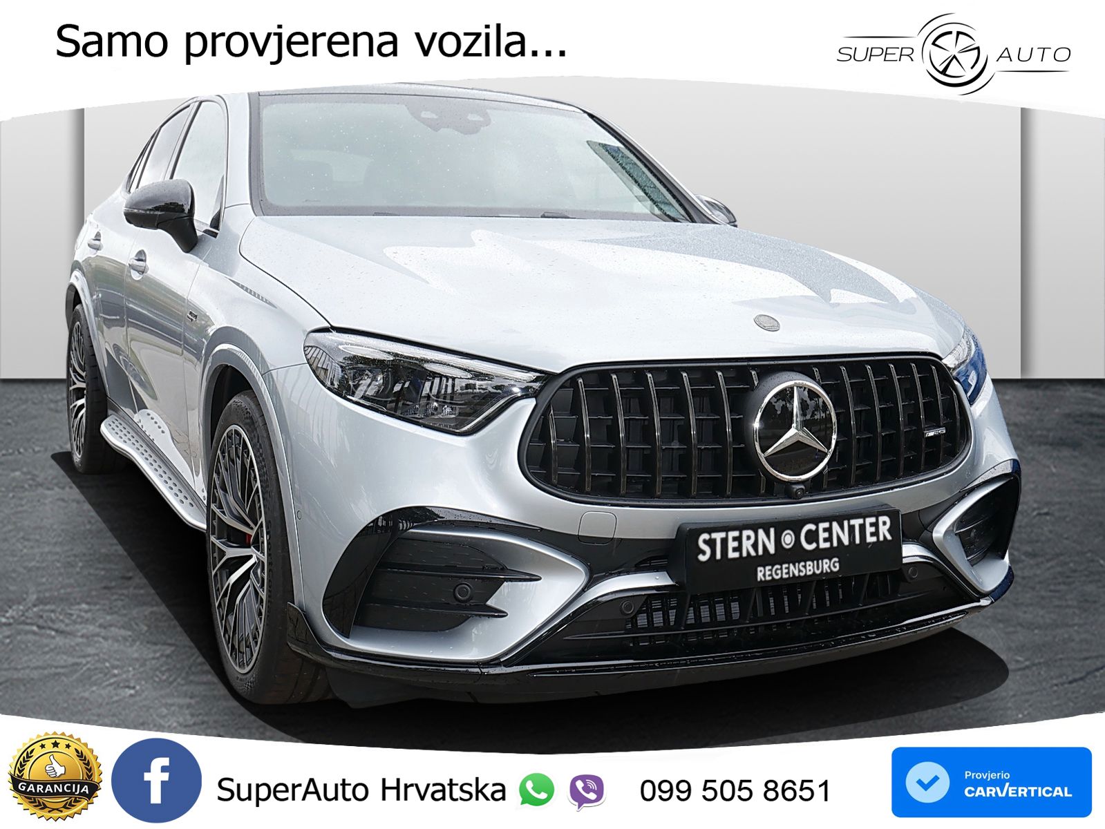 Mercedes GLC Coupe AMG 53 (449 KS) 4MATIC+ AMG SPEEDSHIFT TCT 9G ACC+HEAD+GR SJED+360+PANO