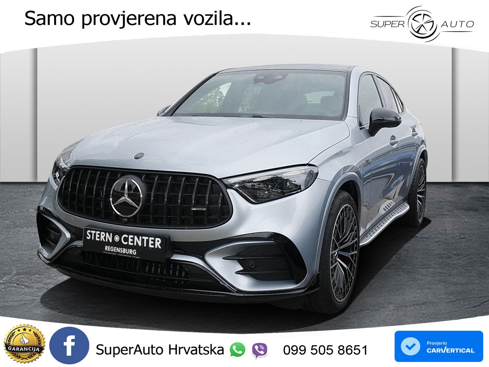 Mercedes GLC Coupe AMG 53 (449 KS) 4MATIC+ AMG SPEEDSHIFT TCT 9G ACC+HEAD+GR SJED+360+PANO