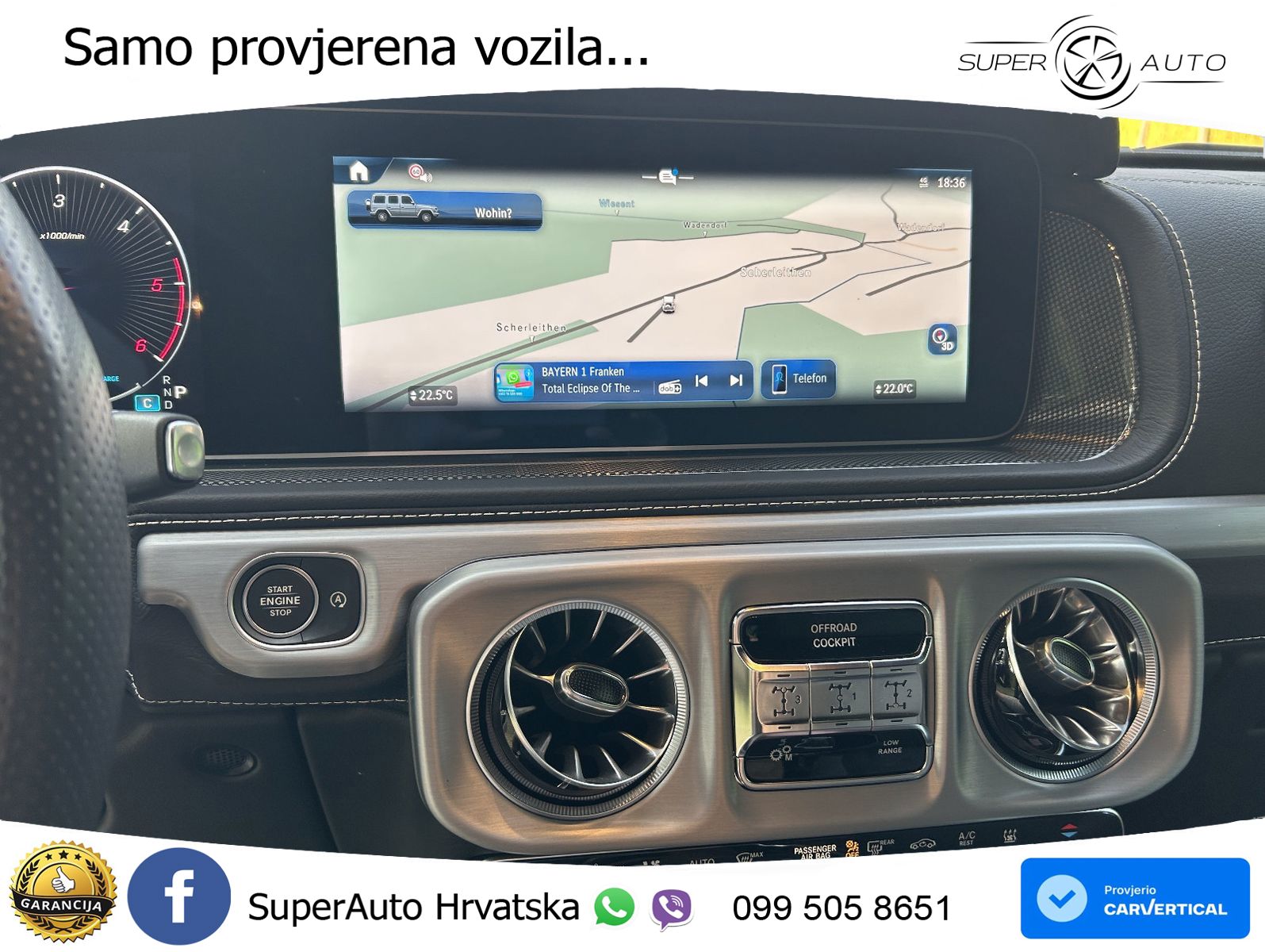 Mercedes G 450d Long (367 KS) 4MATIC 9G-TRONIC AMG LED+GR SJED+ACC