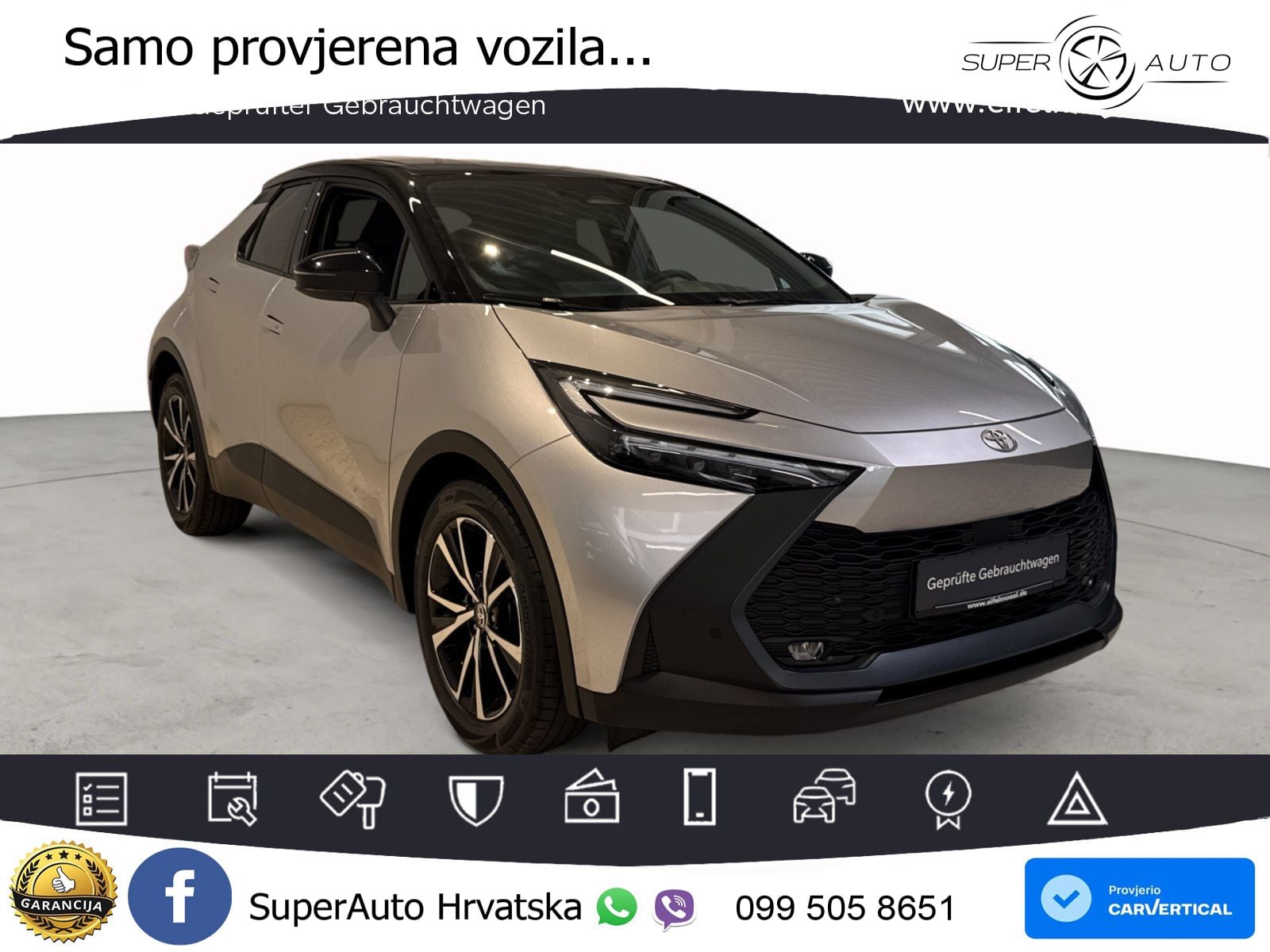 Toyota C-HR 1.8 (140 KS) Hybrid e-CVT Teamplayer LED+GR SJED+ACC