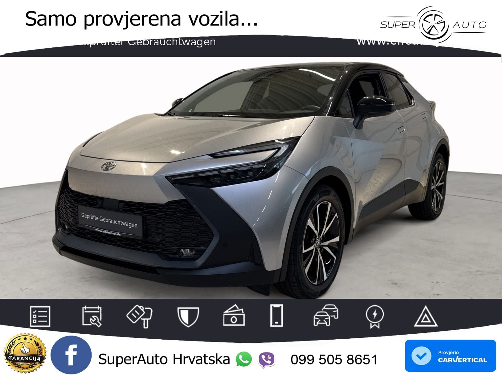 Toyota C-HR 1.8 (140 KS) Hybrid e-CVT Teamplayer LED+GR SJED+ACC