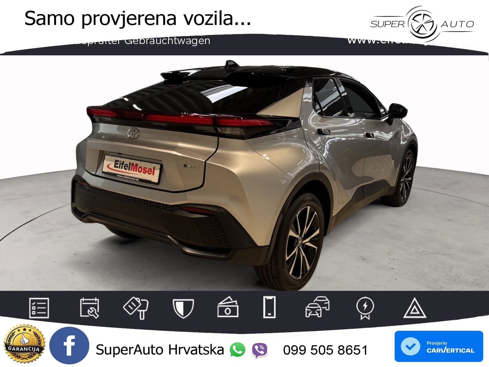 Toyota C-HR 1.8 (140 KS) Hybrid e-CVT Teamplayer LED+GR SJED+ACC