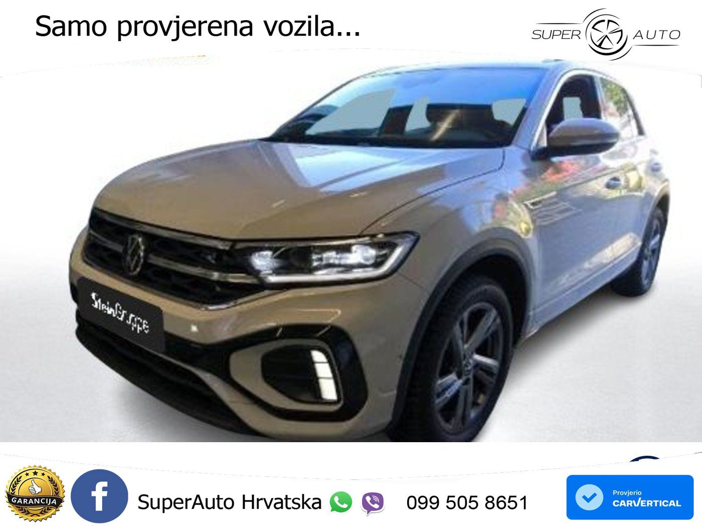 Volkswagen T-Roc 1.5 TSI (150 KS) DSG R-Line LED+GR SJED+ACC