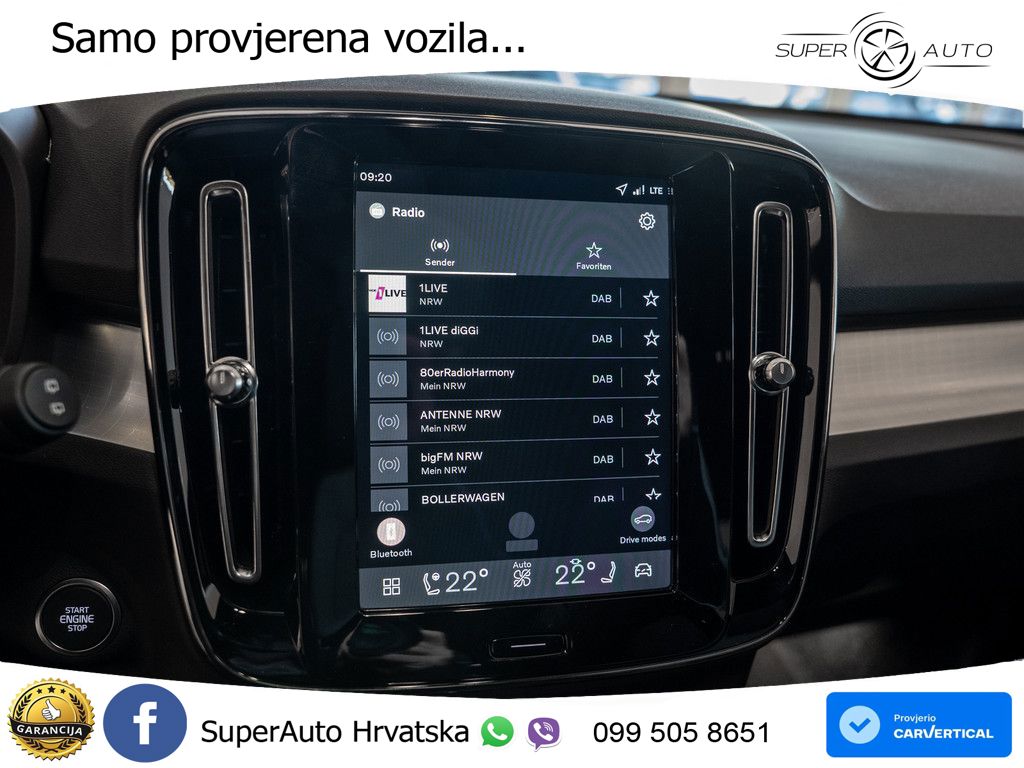 Volvo XC40 2.0 B3 163 KS Automatic LED+GR SJED+ACC