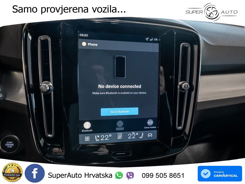 Volvo XC40 2.0 B3 163 KS Automatic LED+GR SJED+ACC