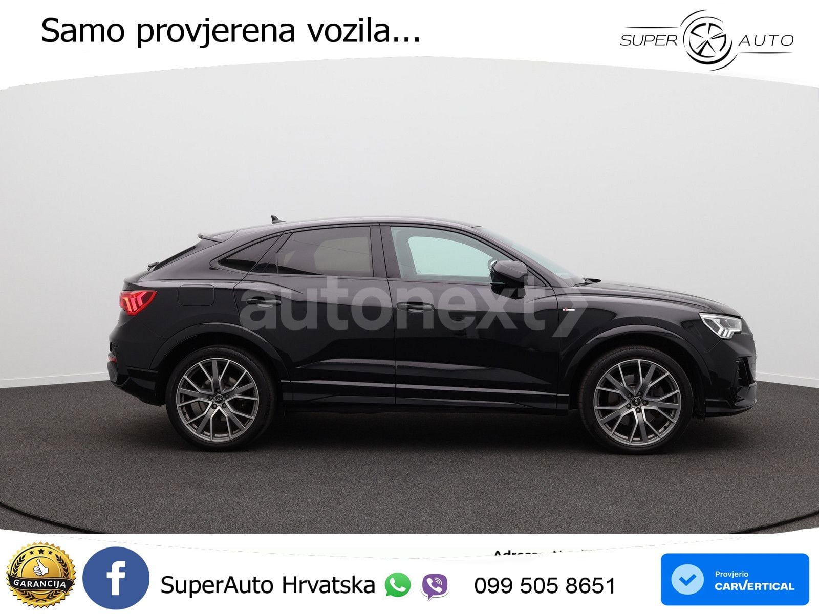 Audi Q3 Sportback 45 TFSI (245 KS) quattro S tronic 2x S line LED+GR SJED+ACC
