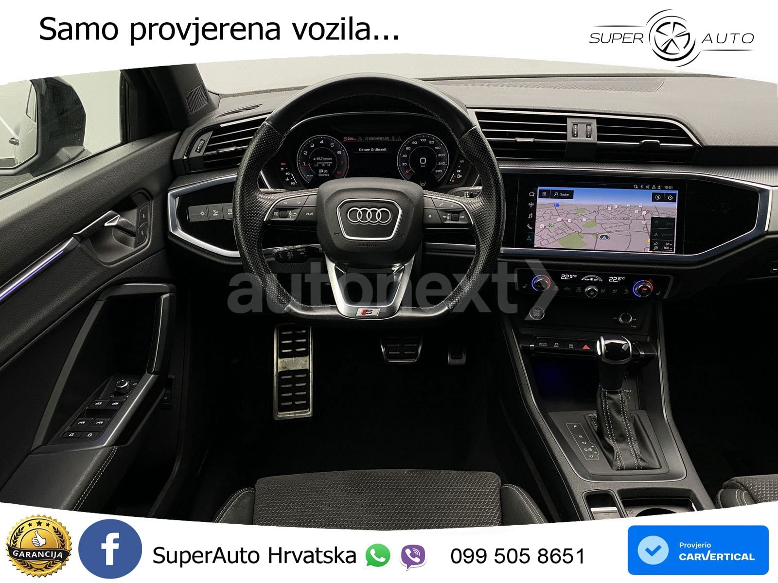 Audi Q3 Sportback 45 TFSI (245 KS) quattro S tronic 2x S line LED+GR SJED+ACC