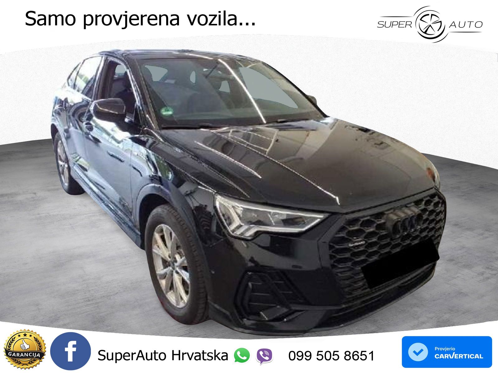Audi Q3 Sportback 40 TDI (200 KS) quattro S tronic S line LED+GR SJED+ACC
