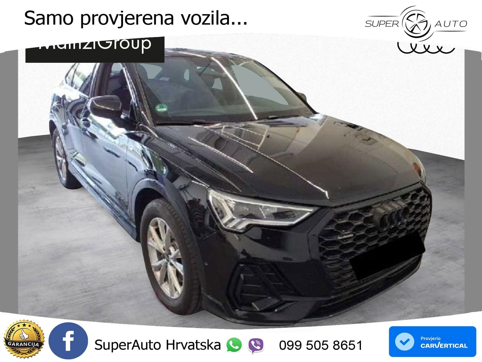 Audi Q3 Sportback 40 TDI (200 KS) quattro S tronic S line LED+GR SJED+ACC