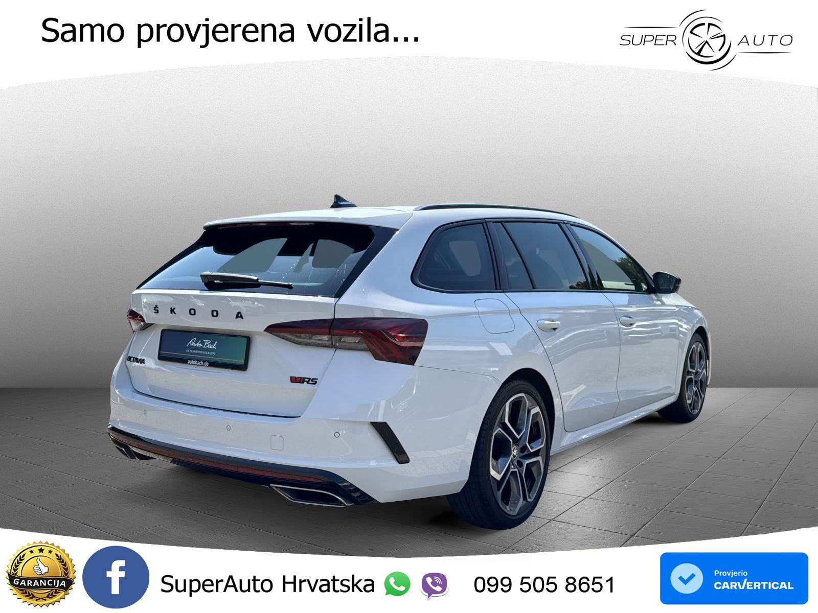 Škoda Octavia Combi RS 2.0 TDI (200 KS) DSG LED+GR SJED+ACC