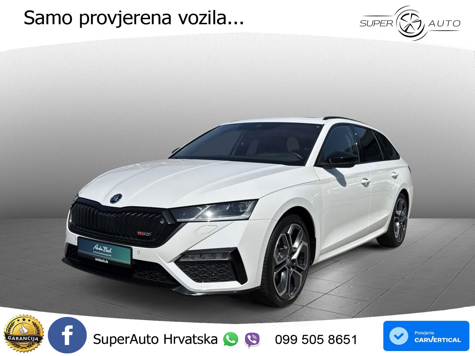 Škoda Octavia Combi RS 2.0 TDI (200 KS) DSG LED+GR SJED+ACC