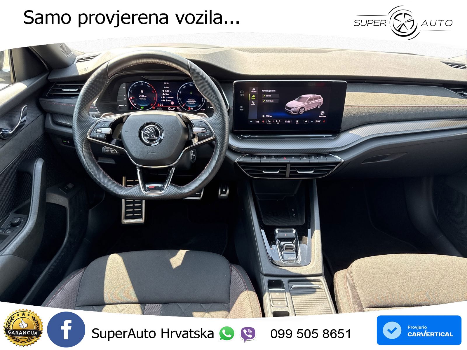 Škoda Octavia Combi RS 2.0 TDI (200 KS) DSG LED+GR SJED+ACC