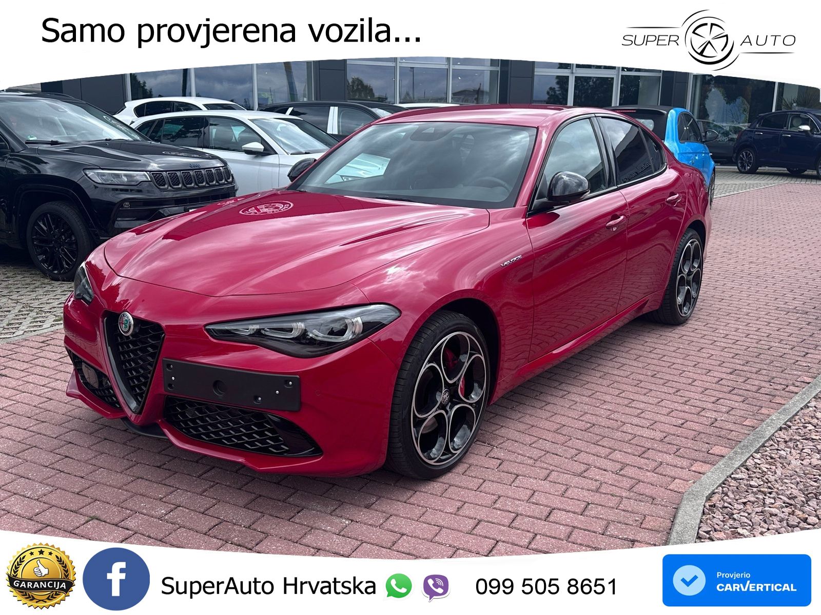 Alfa Romeo Giulia 2.0 Turbo (280 KS) Q4 Automatic LED+GR SJED+ACC