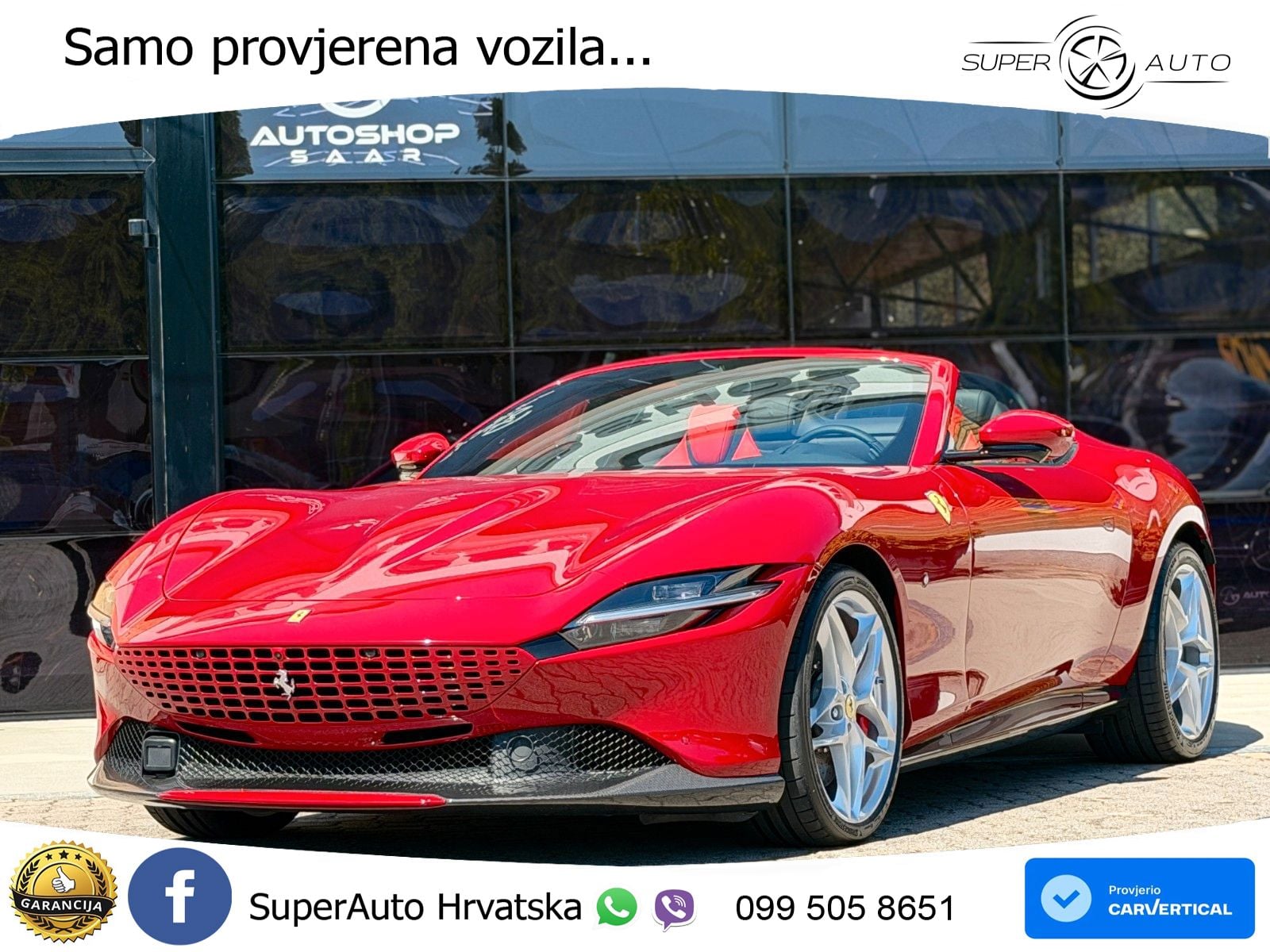 Ferrari Roma Spider 3.9 V8 (620 KS) F1 DCT LED+GR SJED+ACC
