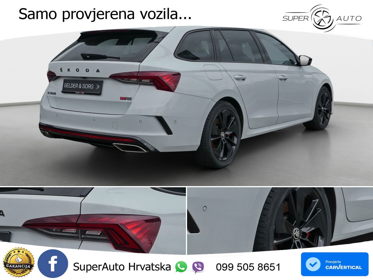 Škoda Octavia Combi RS 2.0 TSI (245 KS) LED+GR SJED+ACC