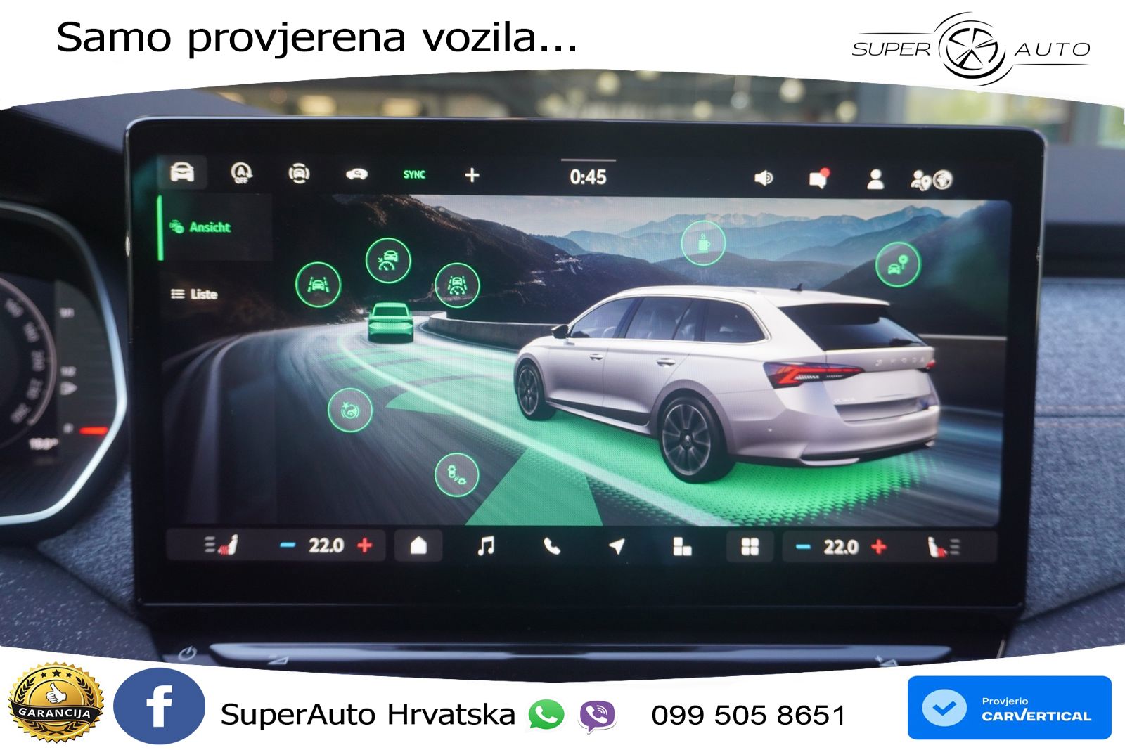 Škoda Octavia Combi 1.5 TSI (150 KS) DSG LED+GR SJED+ACC