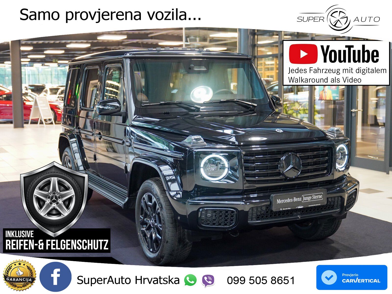 Mercedes G 450d Long (367 KS) 4MATIC 9G-TRONIC LED+ACC