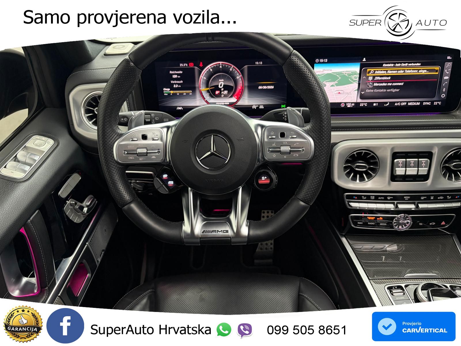 Mercedes AMG G 63 Long V8 (585 KS) 4MATIC 9G-TRONIC AMG SPEEDSHIFT PLUS LED+GR SJED+ACC