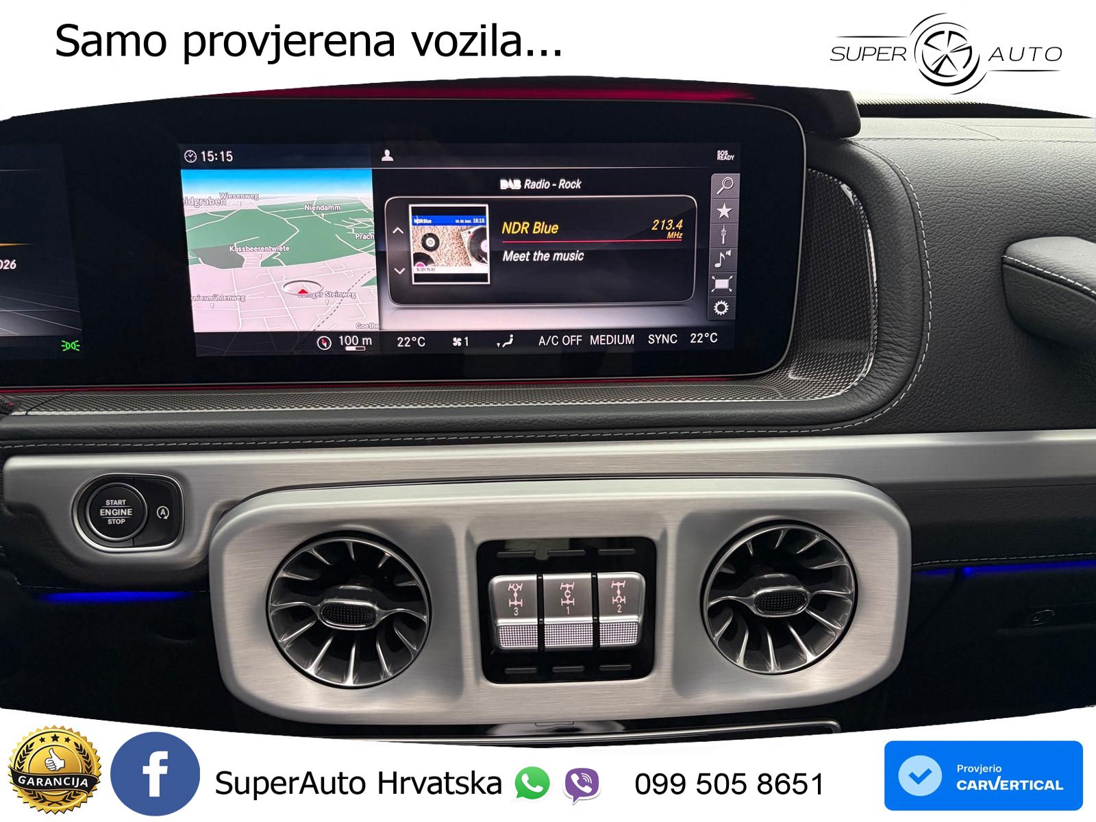 Mercedes AMG G 63 Long V8 (585 KS) 4MATIC 9G-TRONIC AMG SPEEDSHIFT PLUS LED+GR SJED+ACC