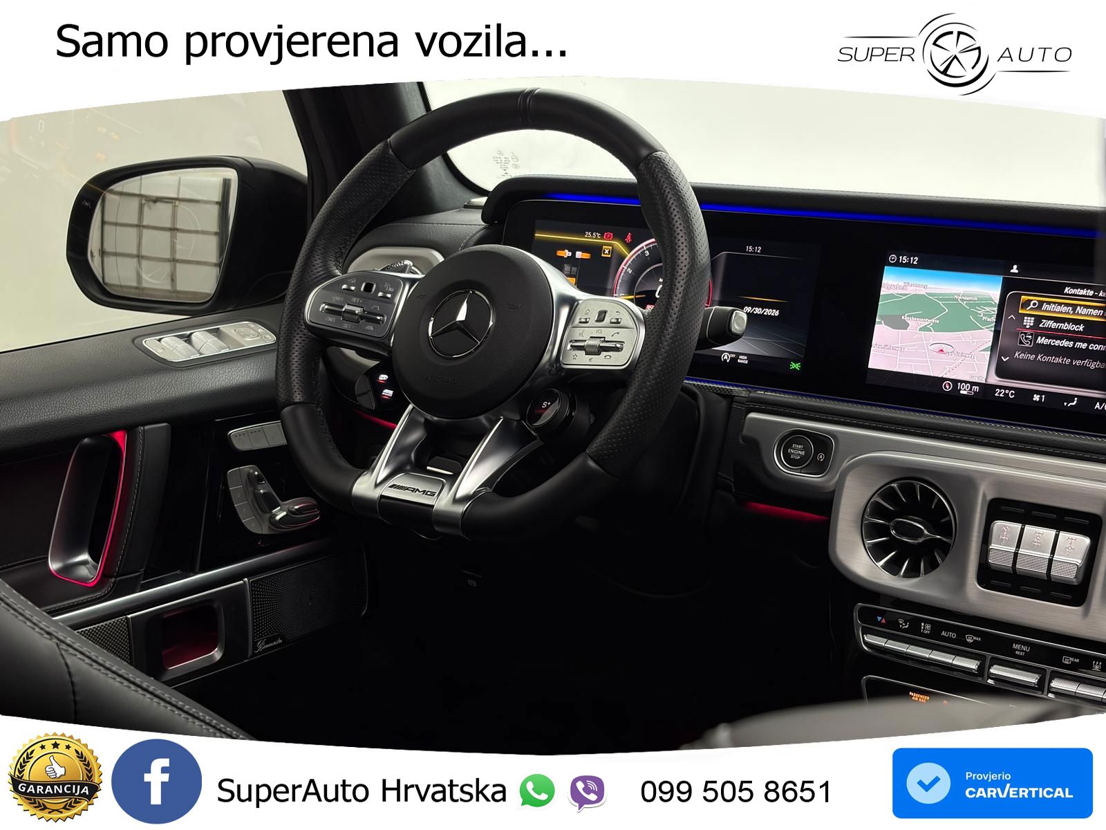 Mercedes AMG G 63 Long V8 (585 KS) 4MATIC 9G-TRONIC AMG SPEEDSHIFT PLUS LED+GR SJED+ACC
