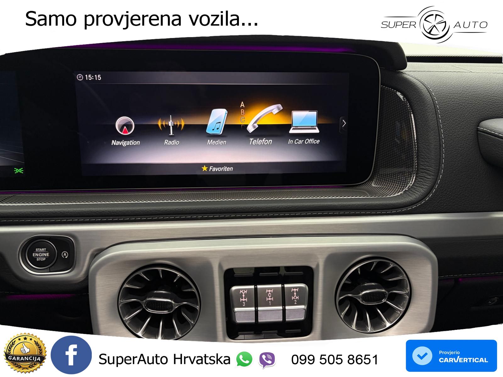 Mercedes AMG G 63 Long V8 (585 KS) 4MATIC 9G-TRONIC AMG SPEEDSHIFT PLUS LED+GR SJED+ACC