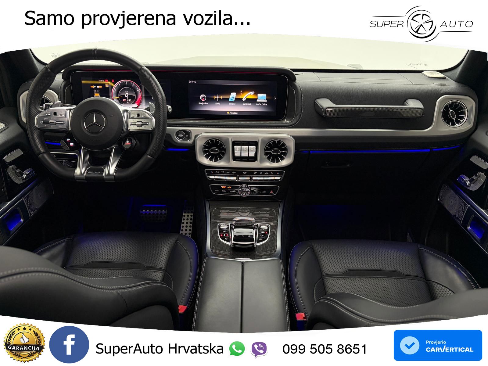 Mercedes AMG G 63 Long V8 (585 KS) 4MATIC 9G-TRONIC AMG SPEEDSHIFT PLUS LED+GR SJED+ACC