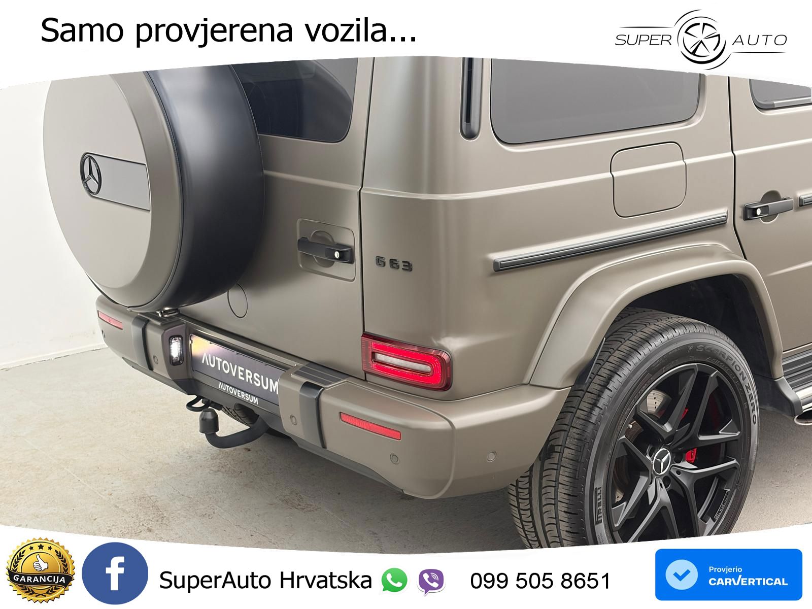 Mercedes AMG G 63 Long V8 (585 KS) 4MATIC 9G-TRONIC AMG SPEEDSHIFT PLUS LED+GR SJED+ACC