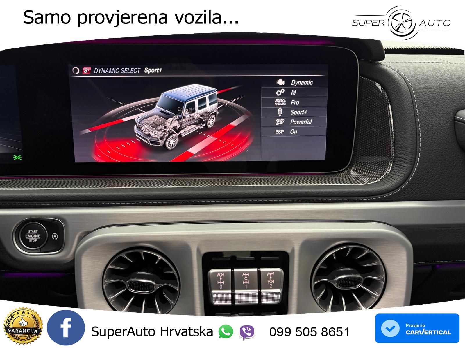 Mercedes AMG G 63 Long V8 (585 KS) 4MATIC 9G-TRONIC AMG SPEEDSHIFT PLUS LED+GR SJED+ACC