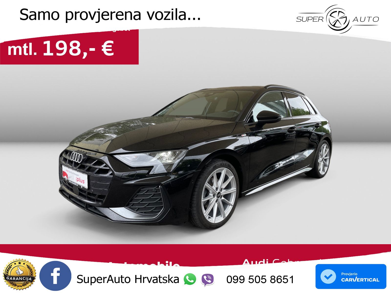 Audi A3 35 TFSI (150 KS) S tronic S line LED+GR SJED+ACC