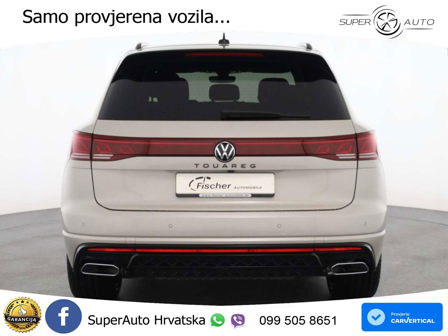 Volkswagen Touareg 3.0 V6 TDI (286 KS) 4MOTION Tiptronic ZRAČNI+ACC+GR SJED+KAM+PANO