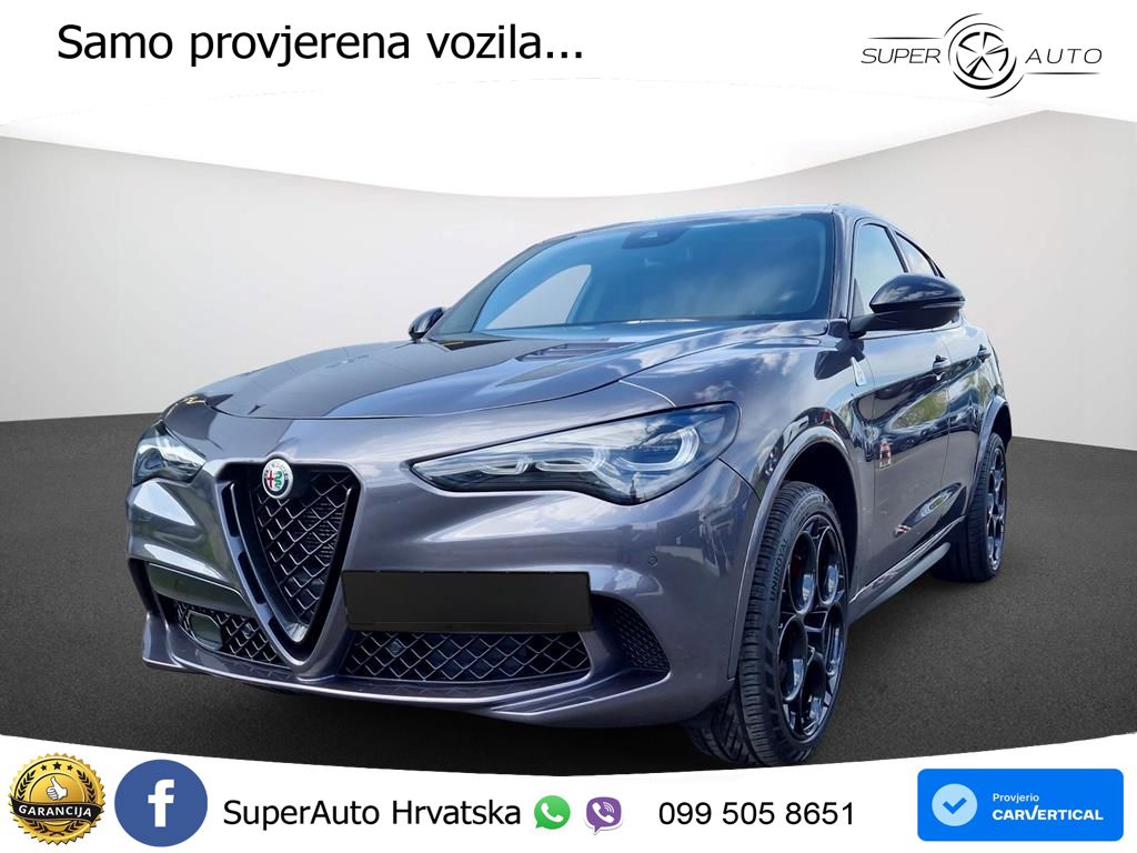 Alfa Romeo Stelvio Quadrifoglio 2.9 V6 Bi-Turbo (520 KS) Q4 Automatic LED+GR SJED+ACC