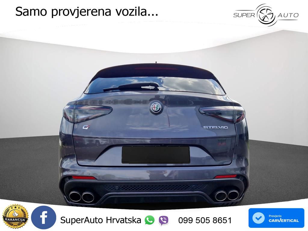 Alfa Romeo Stelvio Quadrifoglio 2.9 V6 Bi-Turbo (520 KS) Q4 Automatic LED+GR SJED+ACC